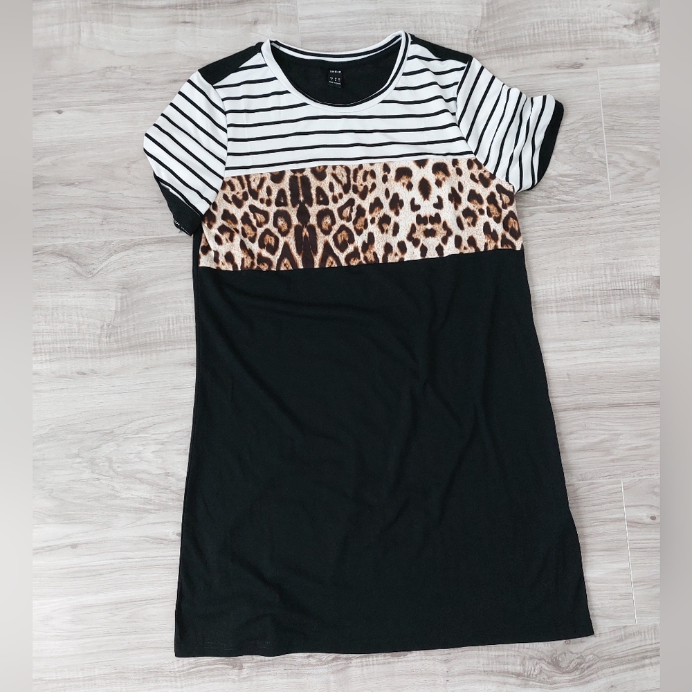 Black and White Striped Dress